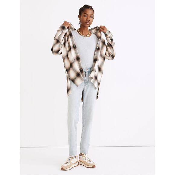 Madewell Tops - Madewell Flannel Oversized Ex-Boyfriend Shirt in Robson Plaid Size XXL
